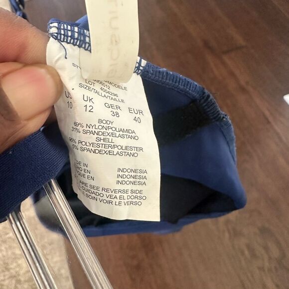 Magicsuit Parker One Piece Swim Dress Navy Blue 10 - Picture 9 of 10